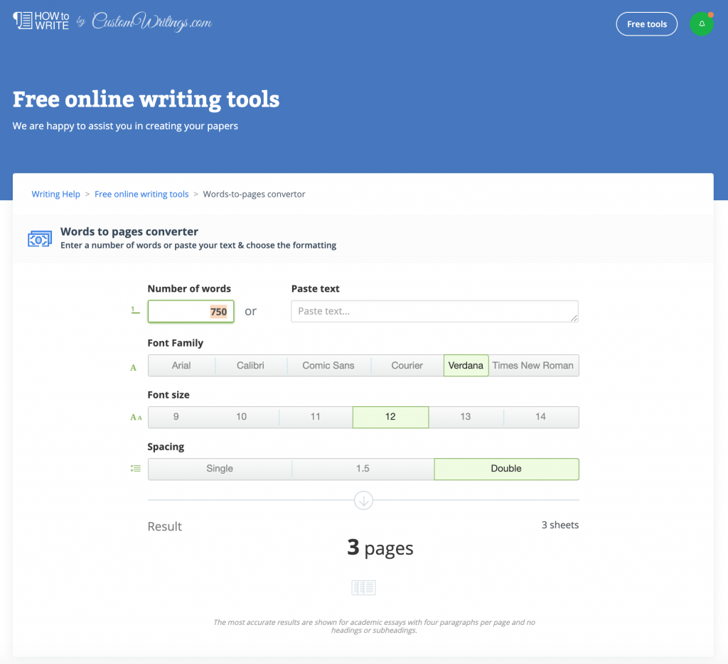 CustomWritings Words to Pages Converter Review Study Llama